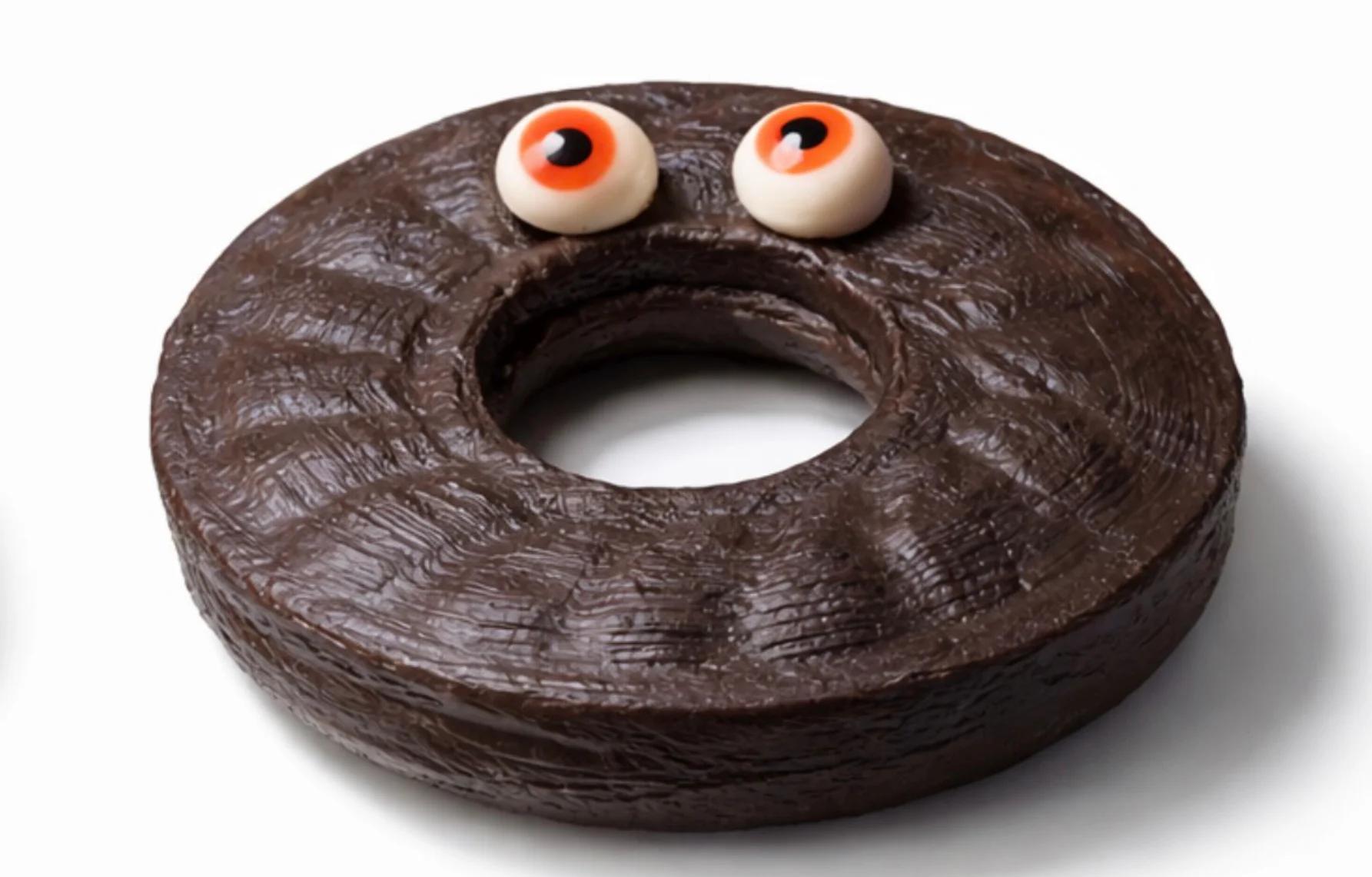 Dunkles Donut-Monster