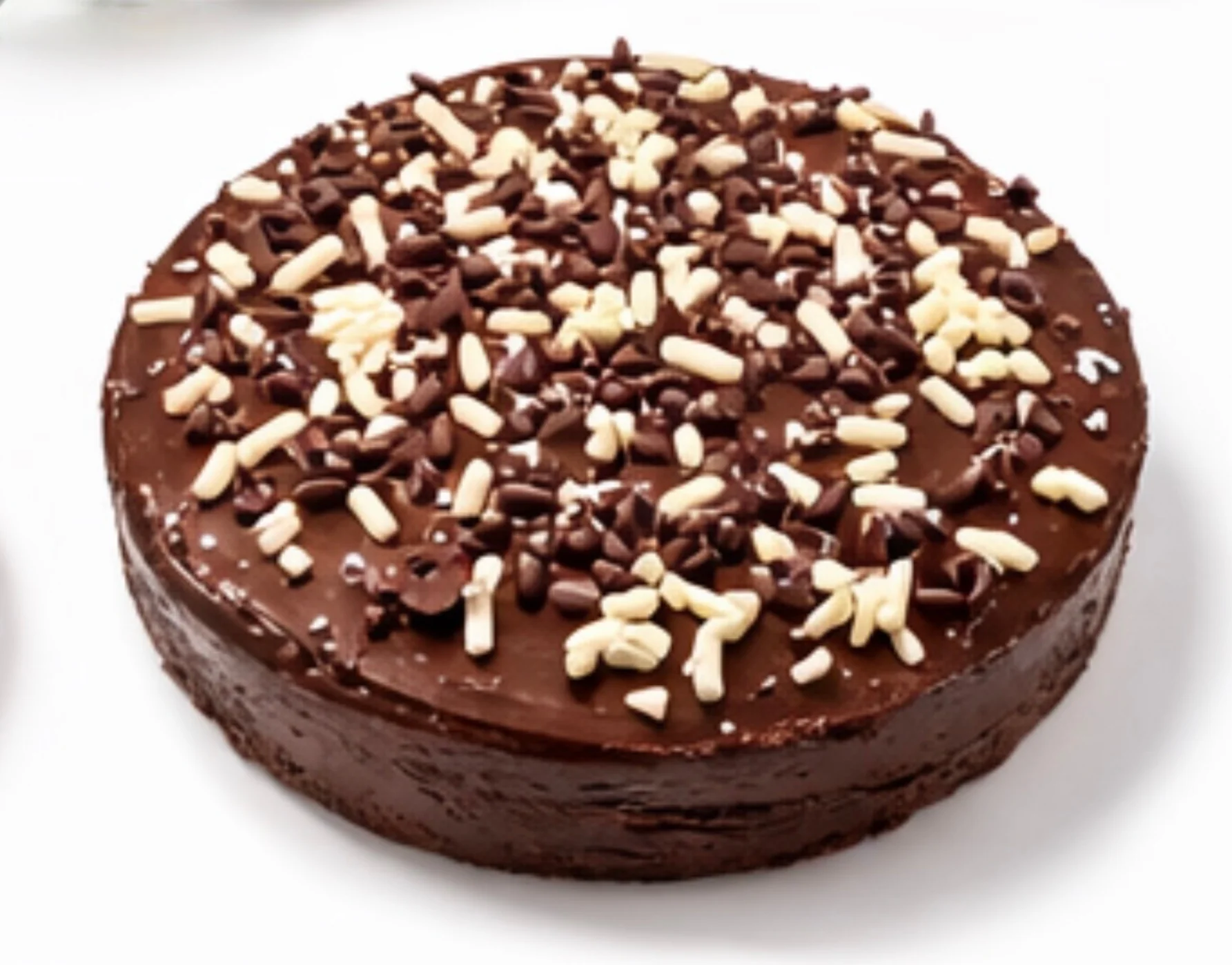 Dunkle Schokoladenstreuseltorte